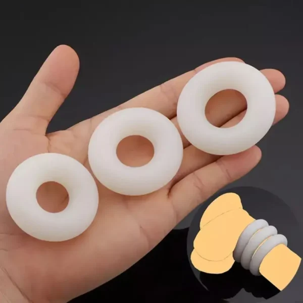 BỘ BA VÒNG SILICON MỀM MÀU TRẮNG