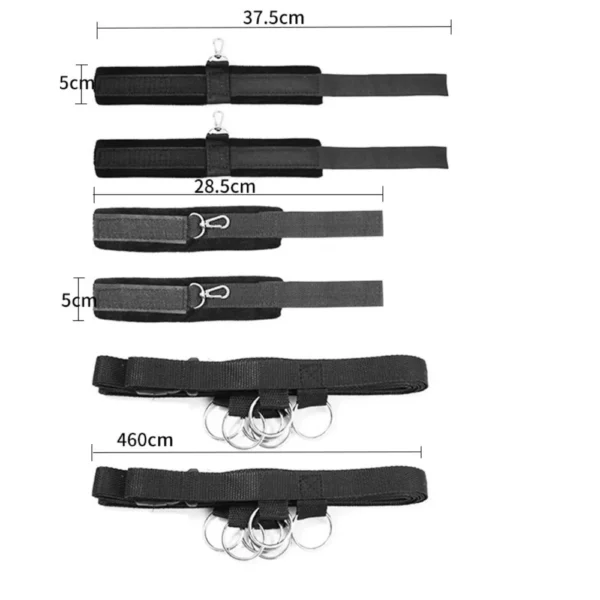 BỘ DÂY TRÓI GIƯỜNG ĐA NĂNG 8 ĐIỂM – BED RESTRAINT SET