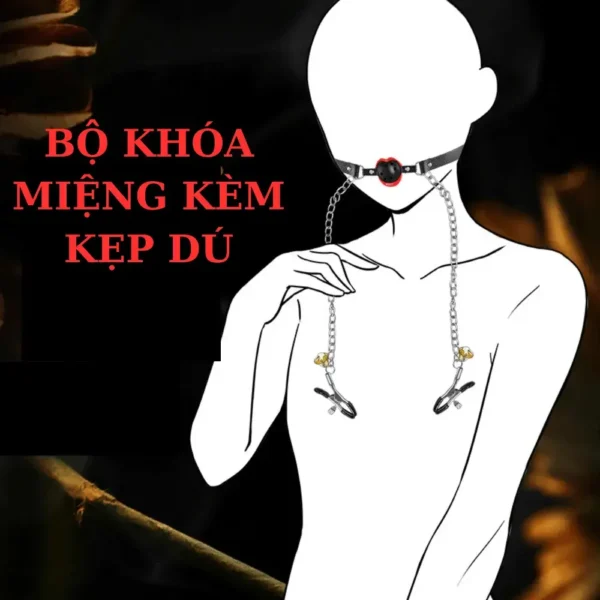 BỘ KHÓA MIỆNG KÈM DÂY XÍCH VÀ KẸP TI