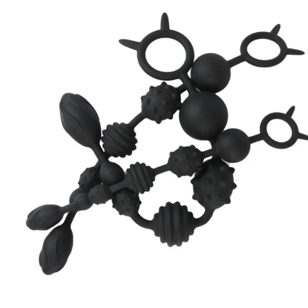 CHUỖI BI SILICON ĐA HOA VĂN C565 – SIZE L (49CM | BI 3.2–4.9CM)