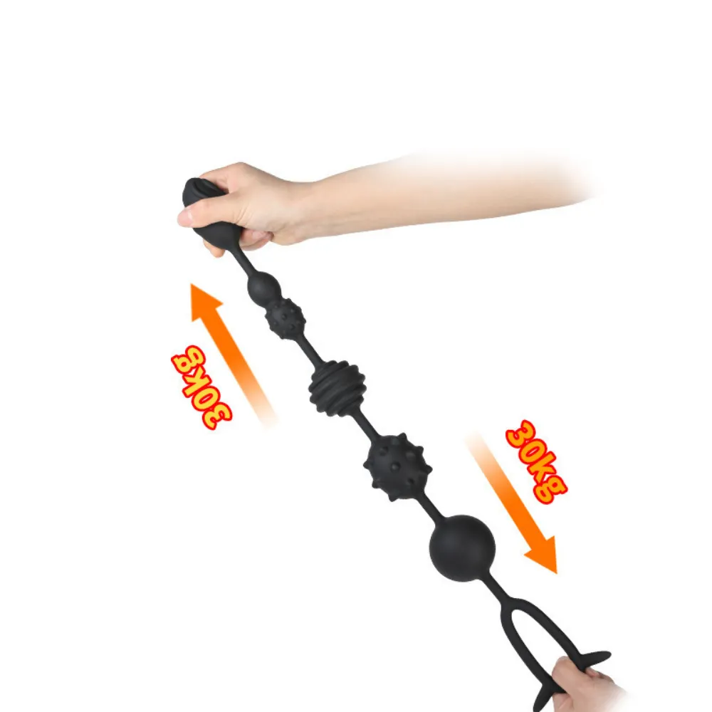 CHUỖI BI SILICON ĐA HOA VĂN C565 – SIZE M (41CM | BI 2.1–4.2CM)