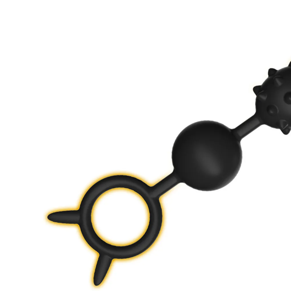 CHUỖI BI SILICON ĐA HOA VĂN C565 – SIZE M (41CM | BI 2.1–4.2CM)