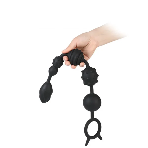 CHUỖI BI SILICON ĐA HOA VĂN C565 - SIZE S (34CM | BI 2–3.8CM)