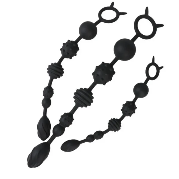 CHUỖI BI SILICON ĐA HOA VĂN C565 - SIZE S (34CM | BI 2–3.8CM)