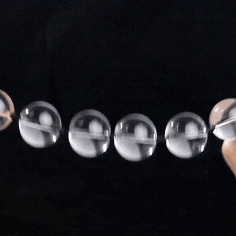 CHUỖI HẠT THỦY TINH TRONG SUỐT SIZE L (2.5CM – DÀI 24.5CM)