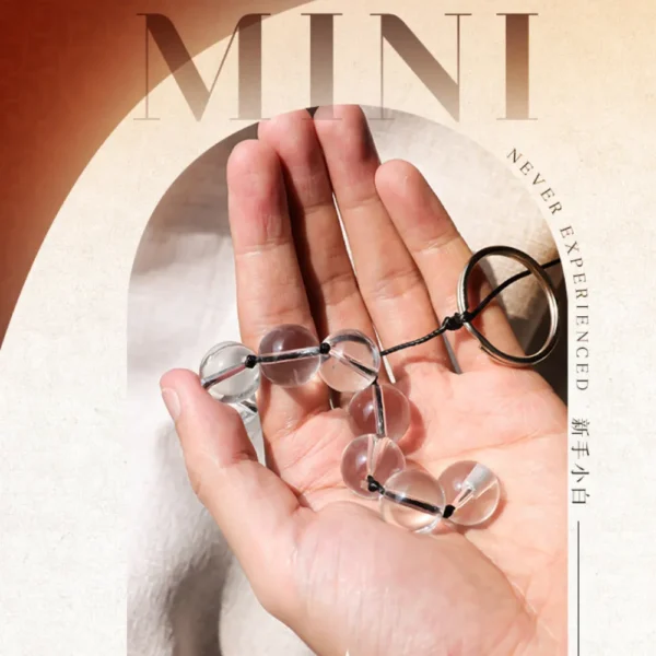 CHUỖI HẠT THỦY TINH TRONG SUỐT SIZE S (1.6CM – DÀI 15CM)