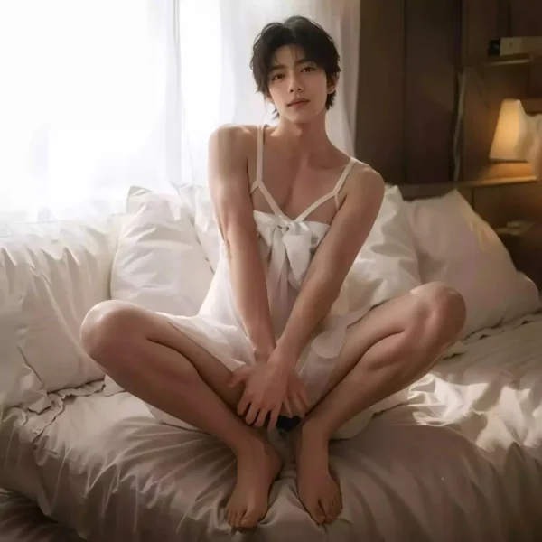 ĐẦM NGỦ SIÊU GỢI CẢM - TRẮNG HAI DÂY, NAM NỮ MẶC ĐƯỢC (FREE SIZE)