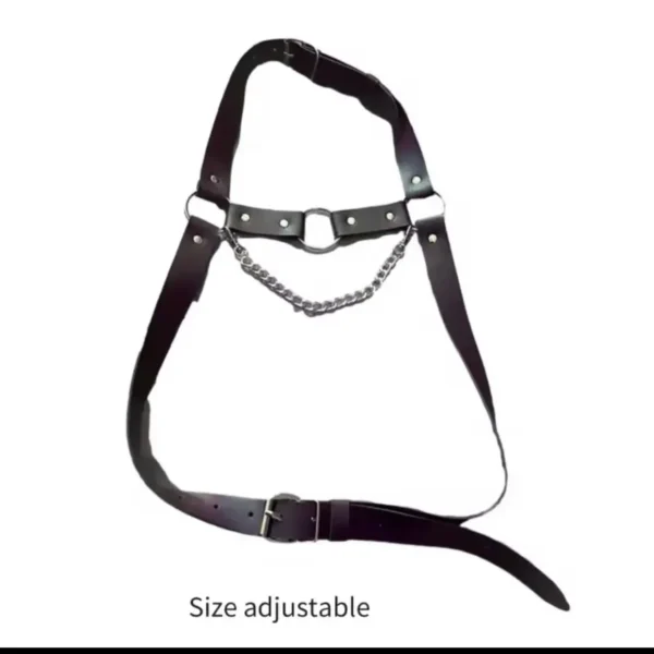 DÂY ĐEO NGỰC DA NAM FÉE ET MOI - PUNK HARNESS CHAIN BELT