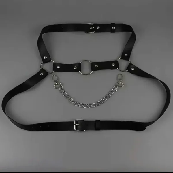 DÂY ĐEO NGỰC DA NAM FÉE ET MOI - PUNK HARNESS CHAIN BELT