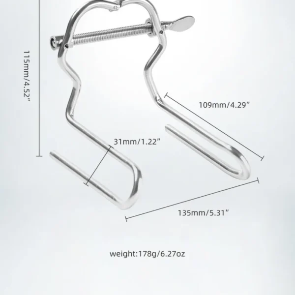 DỤNG CỤ BANH NÔNG HẬU MÔN INOX CAO CẤP 2 CHẤU – OEM IX112 (CỰC ĐẠI 13,5CM)