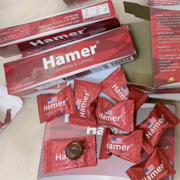 Kẹo sâm Hamer – 1 thanh 8 viên