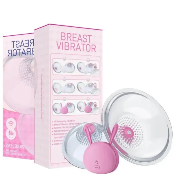 MÁY MASSAGE NGỰC KHÔNG DÂY HÌNH THỎ - BREAST VIBRATOR CUP