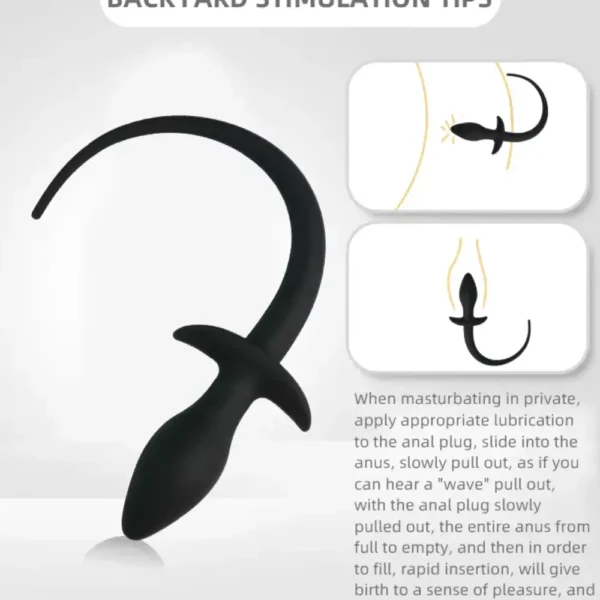 NÚT NHÉT ĐUÔI THÚ SILICONE MỀM DẺO