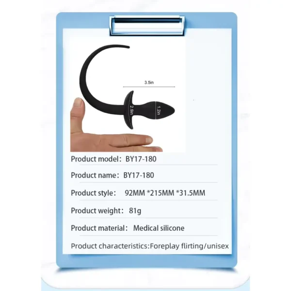 NÚT NHÉT ĐUÔI THÚ SILICONE MỀM DẺO