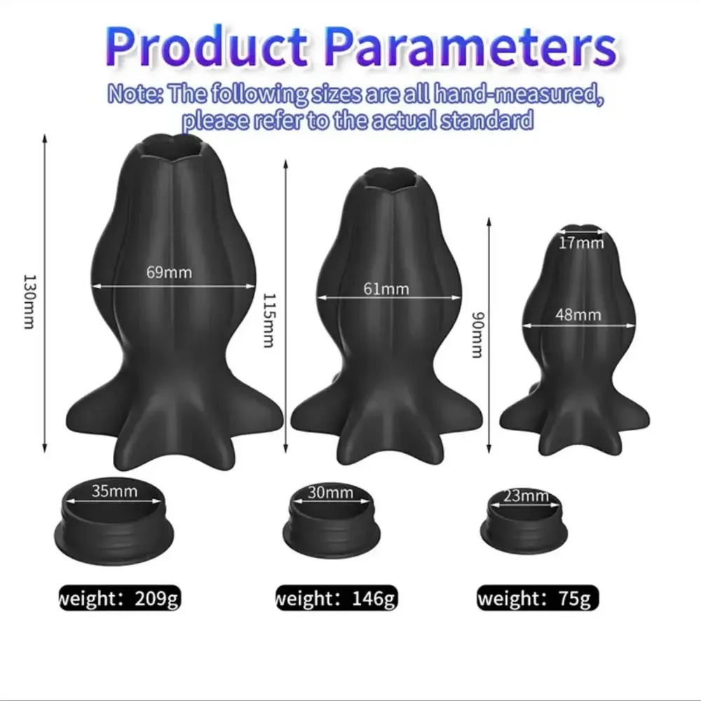 NÚT NHÉT HẬU MÔN RỖNG RUỘT CÓ NẮP CHẶN - 3 SIZE LỰA CHỌN