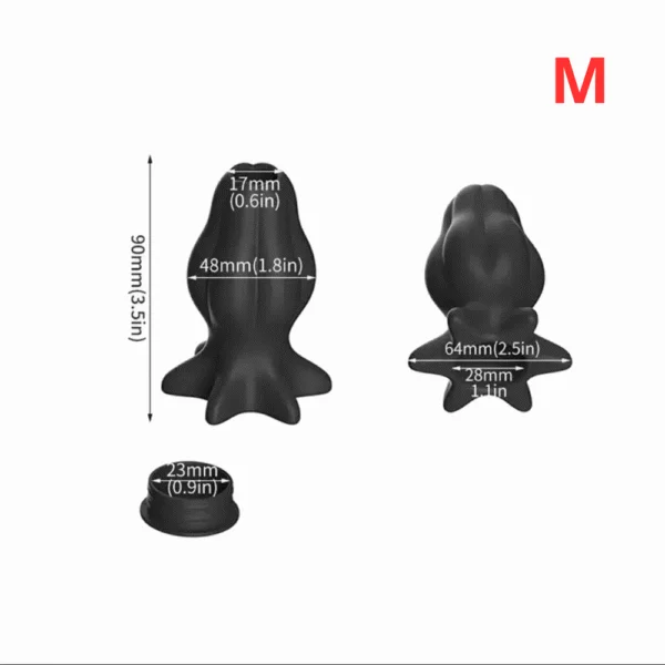 NÚT NHÉT HẬU MÔN RỖNG RUỘT CÓ NẮP CHẶN - 3 SIZE LỰA CHỌN