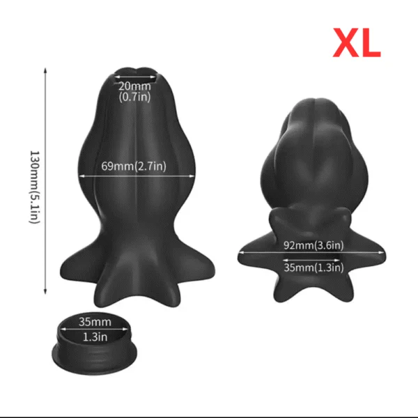 NÚT NHÉT HẬU MÔN RỖNG RUỘT CÓ NẮP CHẶN - 3 SIZE LỰA CHỌN