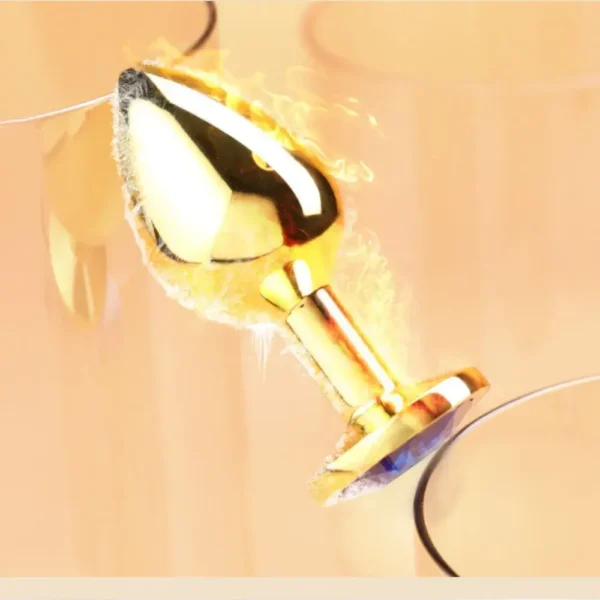 PLUG INOX VÀNG CHUÔI ĐÍNH ĐÁ ĐỎ