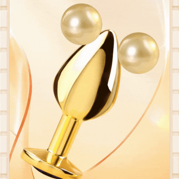 PLUG INOX VÀNG CHUÔI ĐÍNH ĐÁ ĐỎ