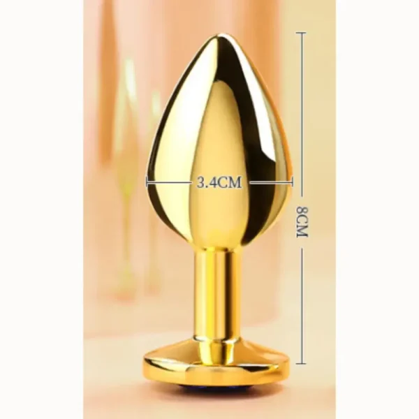 PLUG INOX VÀNG CHUÔI ĐÍNH ĐÁ ĐỎ