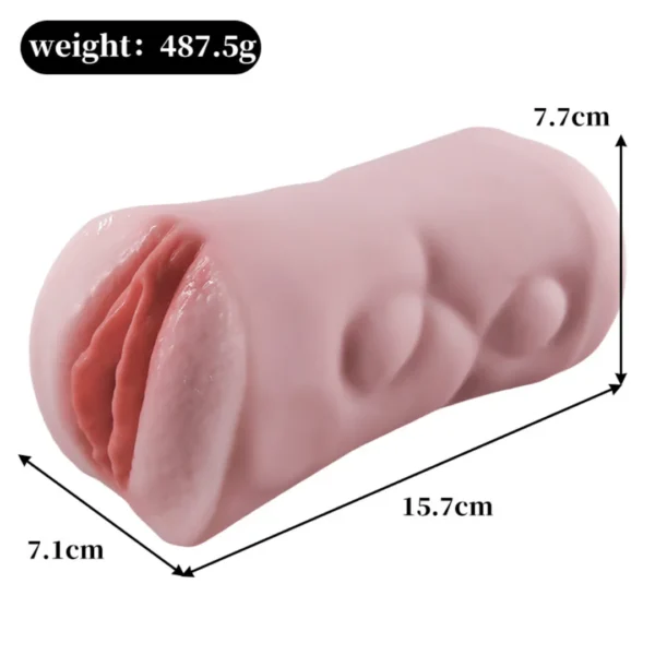 Silicon thủ dâm âm đạo và hậu môn đôi Jiuai (Size 500g)