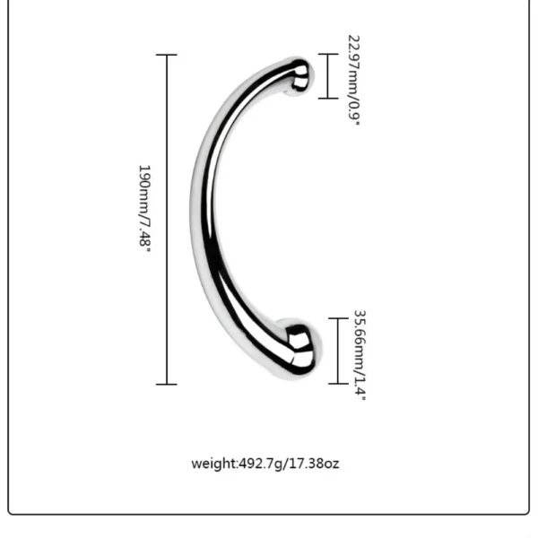 THANH INOX NHÉT HẬU MÔN KHÔNG GỈ CHO CÁC CẶP BDSM – 2 SIZE LỰA CHỌN